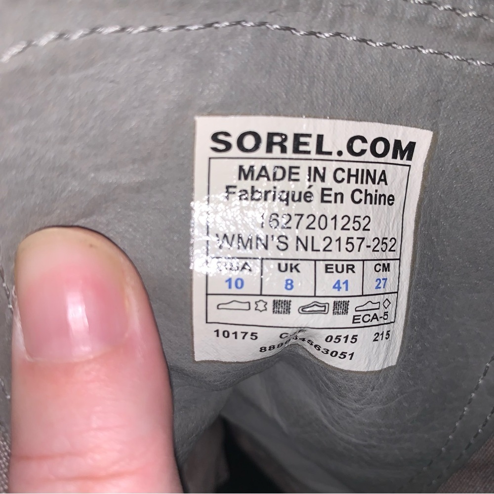 Sorel Major Carly Lace-Up Boots Black Grey 10 - Picture 11 of 11